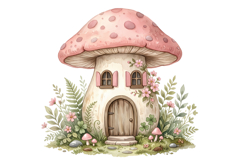 Mashroom House Png| Fairy Garden Png Product Image 1