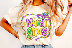 Mardi Gras PNG Sublimation, Fleur De Lis PNG, King Cake PNG Product Image 1