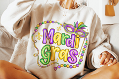 Mardi Gras PNG Sublimation, Fleur De Lis PNG, King Cake PNG Product Image 2