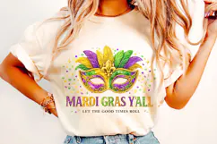 Mardi Gras PNG Sublimation, Fleur De Lis PNG, King Cake PNG Product Image 1
