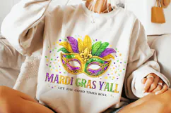 Mardi Gras PNG Sublimation, Fleur De Lis PNG, King Cake PNG Product Image 2
