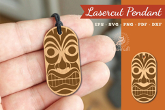 Mask Laser Cut Pendant Product Image 1