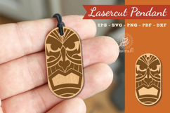 Mask Laser Cut Pendant Product Image 1