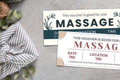 Massage Gift Certificate Printable Canva Coupon Template Product Image 5