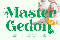 Master Gedon - Modern Bold Serif Font Product Image 1