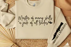 Master of many skills a jack of all trades Sleeve SVG Product Image 3