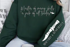 Master of many skills a jack of all trades Sleeve SVG Product Image 2