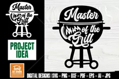 Master Of The Grill SVG | BBQ SVG Cut Files | Barbecue Apron Product Image 1
