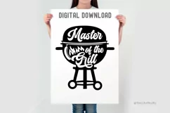 Master Of The Grill SVG | BBQ SVG Cut Files | Barbecue Apron Product Image 2