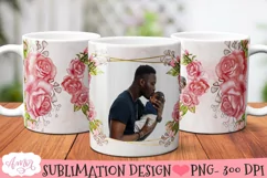 Add your own photo mug template PNG for sublimation Product Image 2