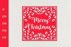 Christmas Card SVG EPS AI PNG PDF Product Image 1