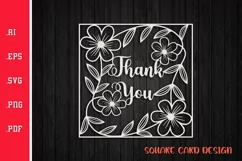 Thank You Card SVG 7 Product Image 1