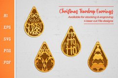 Christmas Teardrop Earrings 1 Product Image 1