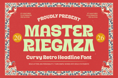 Master Riegaza - Curvy Retro Headline Font Product Image 1