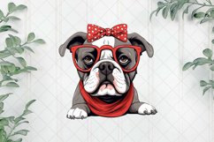 Cute Dog With Headband Sublimation Product Image 1