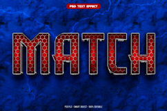 Match 3D editable text effect Product Image 1