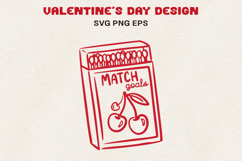 Match Goals SVG | Funny Valentine Matchbox Product Image 1