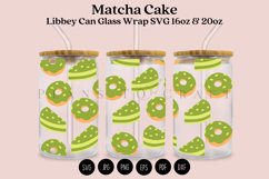 matcha cake libbey beer can glass full wrap svg presized template for 16oz and 20oz glass for Cricut Silhouette and sublimation