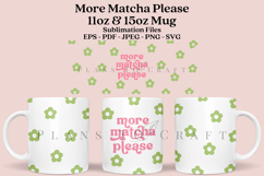matcha coffee mug sublimation wrap glass mug wrap svg presized for 11oz and 15oz glass mug are sublimation files