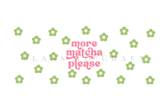 matcha libbey beer can glass full wrap svg presized template for 16oz and 20oz glass for Cricut Silhouette and sublimation