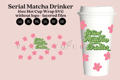 matcha starbucks 16oz hot cup tumbler wrap svg presized template for tumbler grande suitable for cricut and silhouette
