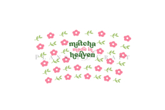 matcha starbucks 24oz cold cup tumbler wrap svg presized template for tumbler venti suitable for cutting machine or sublimation