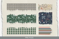 Math Seamless Pattern Torn Paper Product Image 1