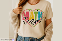 Math Team SVG, Funny Teacher Shirt Design for Back to School Product Image 4