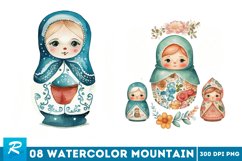 Matryoshka dolls,russian doll clipart,russian folkore art,matryoshka clipart,doll set clipart,scrapbook clipart,crafts clipart,russian decorations,folklore decorations,golden watercolor,sticker clipart,wooden toys,Clipart,Paper Crafts,Cupcake Toppers,Card