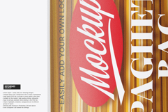 Matte Spaghetti Pasta Bag Mockup Product Image 3