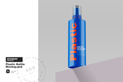 Plastic Bottle with Pump Mockup Product Image 3