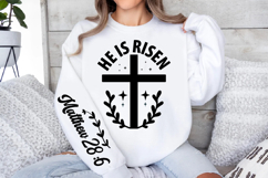 He is Risen Sleeve SVG, Religious SVG, Christian SVG Product Image 3