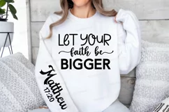 Let Your Faith Be Bigger Sleeve SVG, Christian SVG Design Product Image 3