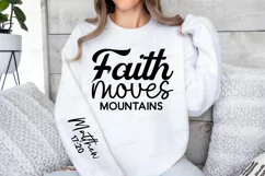 Faith Moves Mountains Sleeve SVG, Christian SVG Design Product Image 3