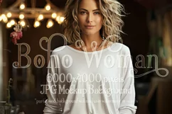 T Shirt Mockup, Older Woman Wearing White T-Shirt Photo, p2 Product Image 1
