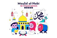 10 Maulid Nabi Illustration Product Image 1