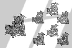 Mauritania Map Boho SVG Product Image 2
