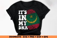 It's in my DNA Mauritania Flag Fingerprint Sublimation Product Image 2