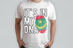 It's in my DNA Mauritania Flag Fingerprint PNG Product Image 2