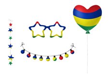 National, Patriotic Party Bundle. Mauritius Product Image 4