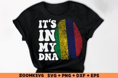 It's in my DNA Mauritius Flag Fingerprint Sublimation Product Image 2