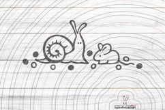Mouse snail Cutting file SVG DXF Product Image 1