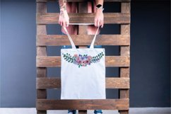 Watercolor Mauve and Very Peri flower bouquet graphics art Product Image 6
