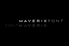 MAVERIX font Product Image 1