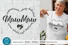 Mawmaw svg with heart for Cricut or Silhouette machines