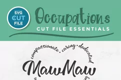 Mawmaw svg file with heart for use in Cricut machines