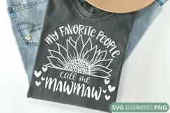 My Favorite People Call Me Mawmaw SVG | Mawmaw Sunflower SVG Product Image 2