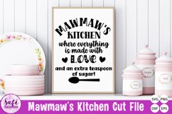 Mawmaw&#039;s Kitchen - Where Everything is Made With Love SVG Product Image 1