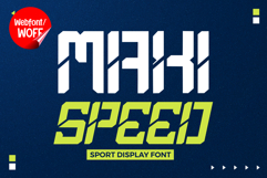 Maxispeed | Modern Futuristic Webfont for Dynamic Websites Product Image 1