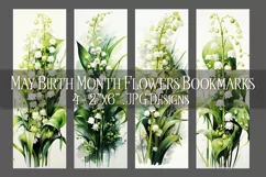 Floral Bookmark, May Bookmark, Lily of the Valley Bookmarks Product Image 1